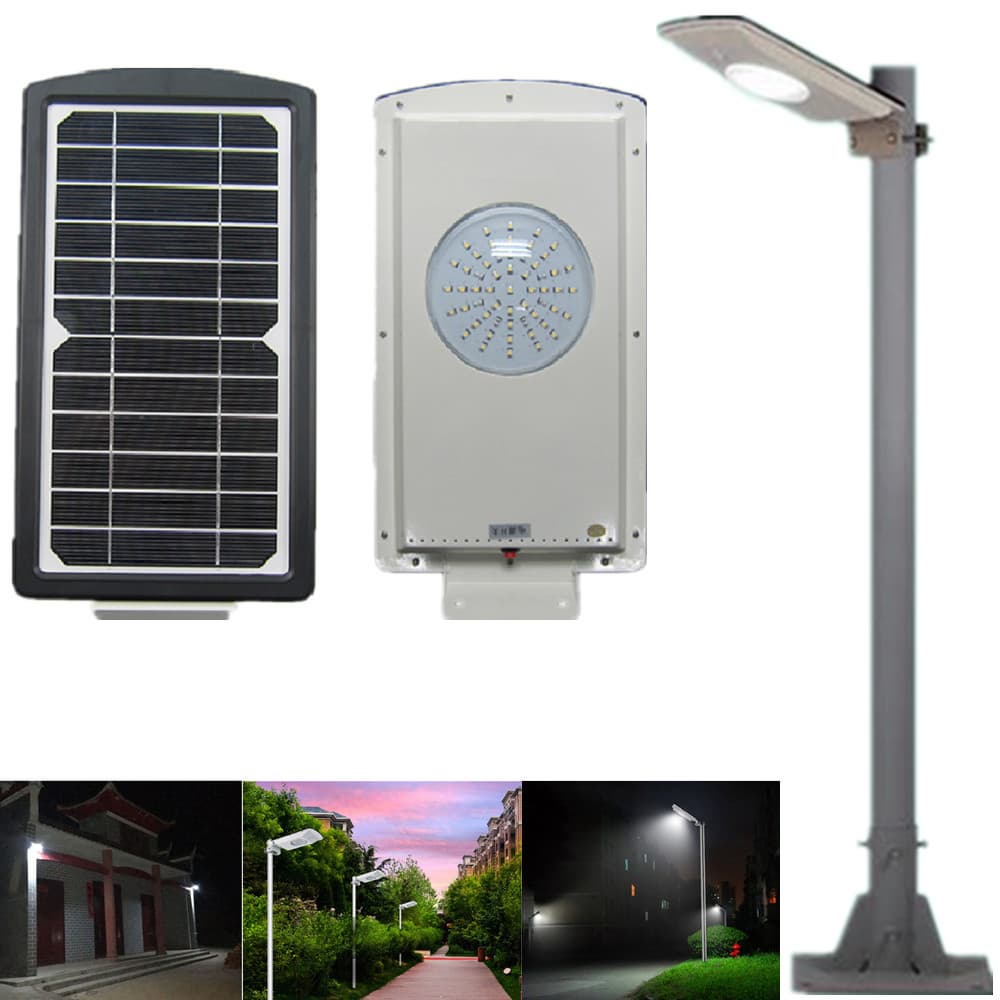 Integrated all in one solar powered led street light